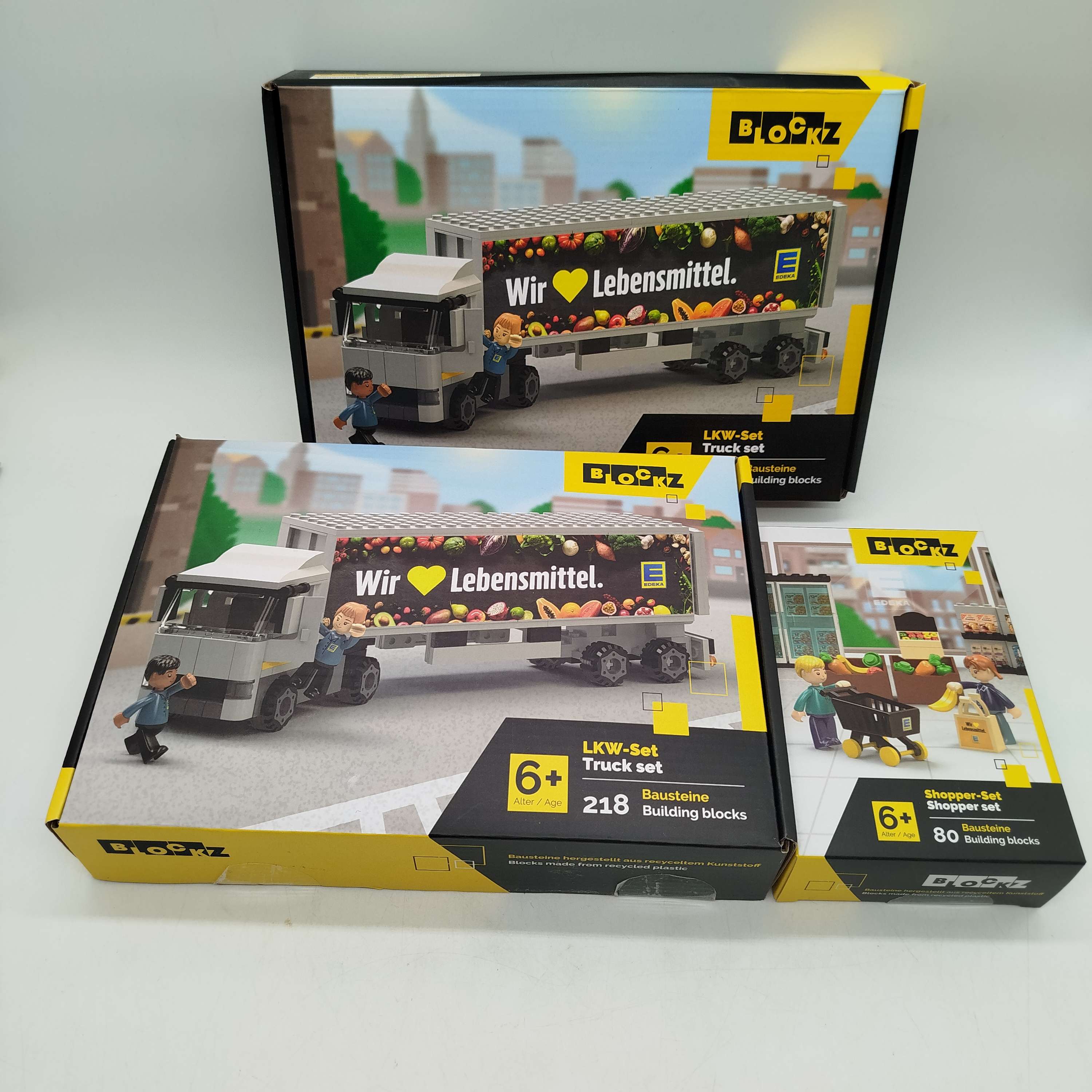 BLOCKZ by Boost Bundle EDEKA 2x LKW & Shopper, neu, ab 6 7 8 Jahre | ✅ geprüft
